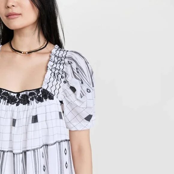 045  Free People Jamie Embroidered Maxi Dress NWOT Size XS - Picture 5 of 15